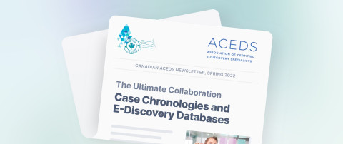 Case Chronologies vs. E-Discovery Databases